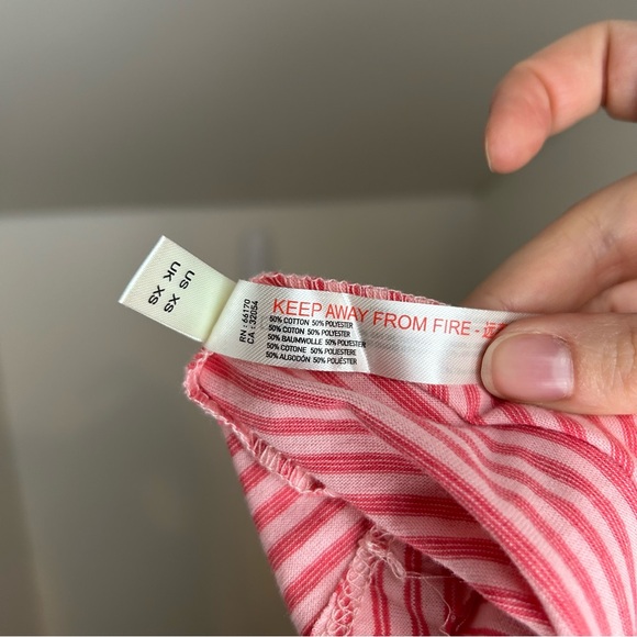 NWOT Free People Women’s Pink and Red Striped Cozy Sleep Shorts Size XS - Picture 4 of 4